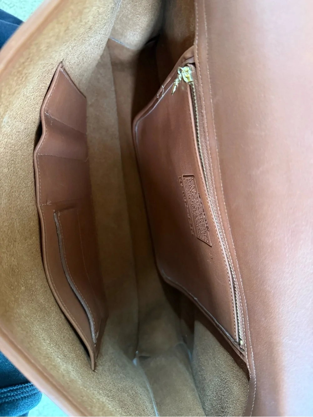 Coach leather messenger